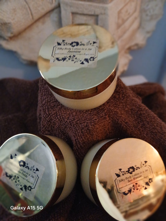 All Natural Silky Body Lotion in a Jar
